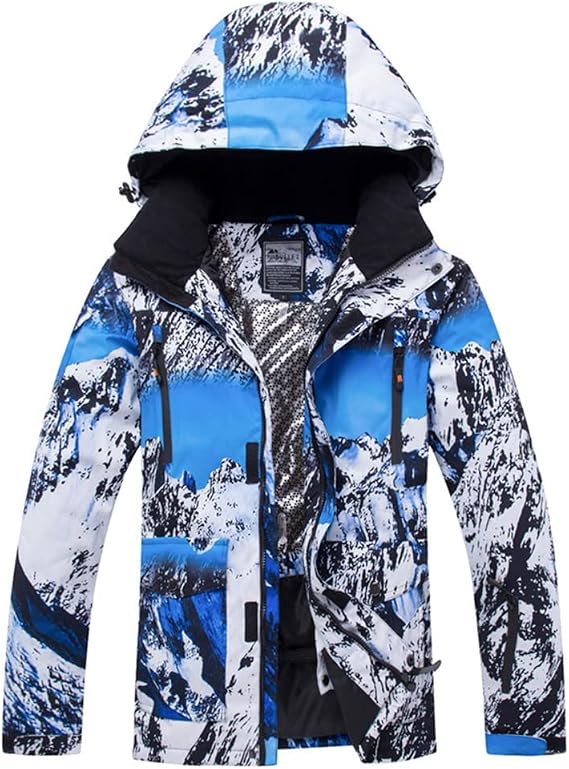 YEEFINE Men's Snowboard Jacket Waterproof Ski Jackets Windproof Outdoor Mountain Winter Warm Snow Coats