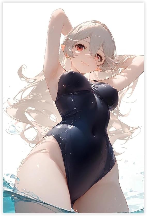 AI Japanese Anime, AI Sexy Beauties, Bikini Beauties, Stocking Beauties, Cute Girls, Ponytail Beauties, Sexy Underwear 49 Canvas Poster Wall Art Decor Print Picture Paintings for Living Room Bedroom D