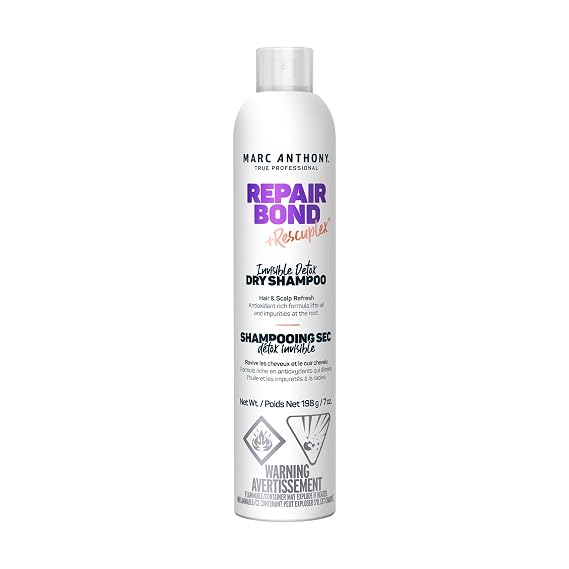 Marc Anthony Bonding Dry Shampoo - Invisible Detox for Damaged Hair, Repair Bond + Rescuplex for Moisturizing, Strengthening Hair Bonds & Fuller Look, 7 oz