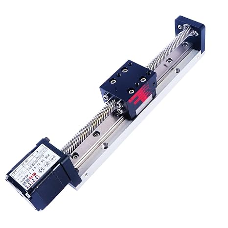 FUYU FSL30 Mini Linear Stage Small Slide Guide CNC Screw Lead Motion Table Motorized Nema 14 Stepper Motor[300mm Stroke Work Size]