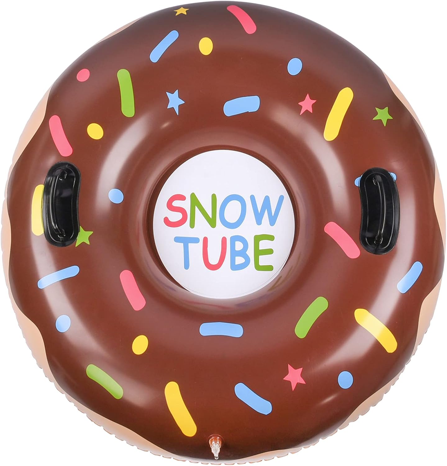 BOWINR Winter Snow Tube Thickened K80 PVC Cold Resistant Material Inflatable Sled for Adults and Teens Donut Heavy Duty Sledding Tube with Reinforced Handle Giant Snow Toys for Winter Outdoor Fun