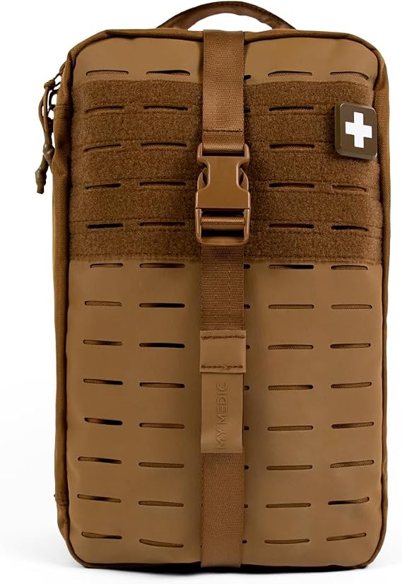 My Medic MYFAK Large Medical Kit (Standard) - Emergency First Aid Survival Essentials & Supplies | Travel Bag Ready EMT Items for Any Car, Home or Office - Coyote