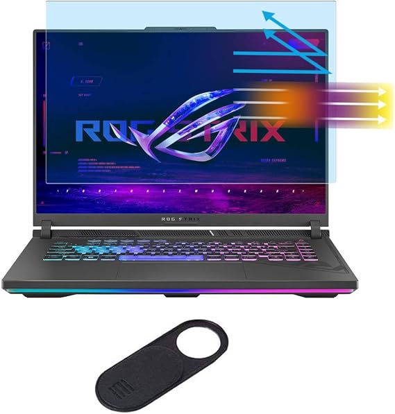 アンチブルーライトアンチグレアスクリーンプロテクター 2024-2023 ASUS ROG Strix G16 & ROG Strix Scar 16 / Zephyrus M16 & G16 / TUF Gaming A16 & F16 16インチラップトップシールドマット、指紋防止