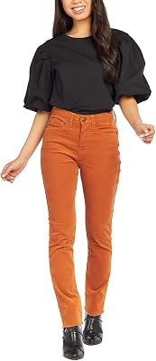 Mud Pie Vincent Corduroy Womens Jeans, Small, Rust