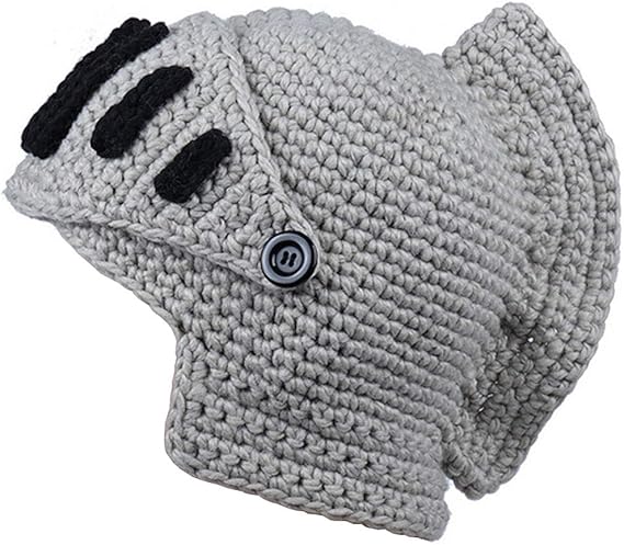 Creative Barbarian Knit Beard Hat Funny Knit Cap Wig Beanie Hats