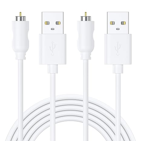 Vancle 2 Pack Magnetic USB DC Charging Cable with 1 Dot Charger Cord for Toys Massagers Electric