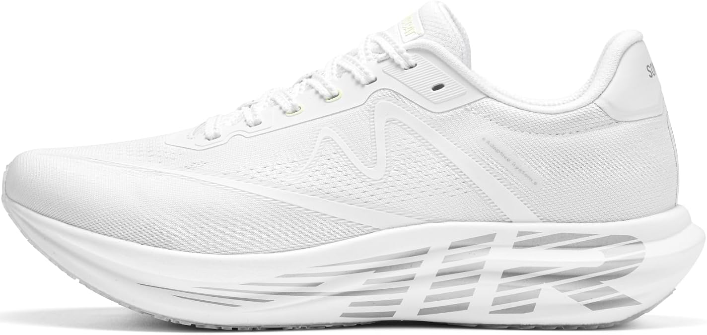 Running Shoes for Men, Lightweight Breathable Men's Road Running Shoes with Air-Carbon Support, Triple-Density Cushioning and Grip Outsole for Gym Workout, Walking, Training and Daily Wear
