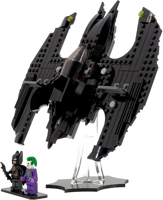 Display Stand Compatible with LEGO DC 76265 Batwing Batman vs. The Joker Vertical Flight Pose with Minifigure Base Set Not Included