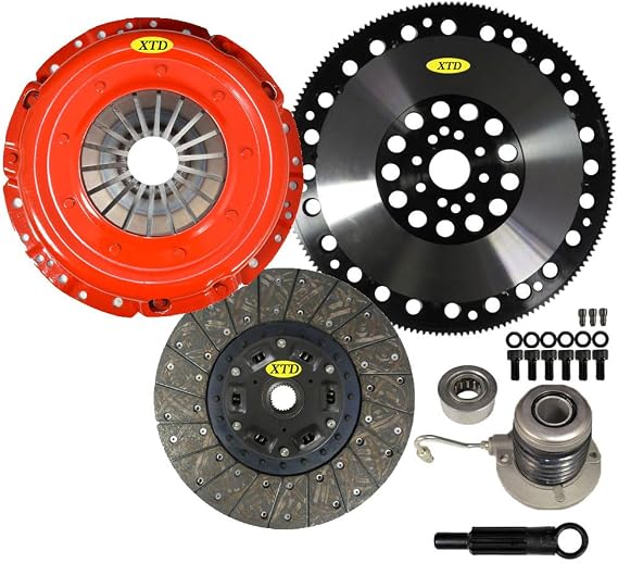 AMC Stage 1 Clutch Kit & Slave Cylinder & 16Lbs Flywheel Compatible With 2011 2012 2013 2014 2015 2016 2017 Ford Mustang 3.7L V6 DOHC
