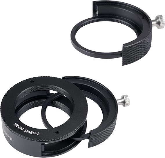 SVBONY SV226 M54 Telescope Filter Drawer, Astrophotography Filter Drawer with M54-M48 Adapter, Compatible with Full-Frame Camera, Dual Magnet Holders for 2'' Filters, for Deep Sky Astrophotography