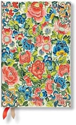 Paperblanks 18 Month Diaries 2023-2024 Pear Garden | Horizontal | Mini 95 × 140 mm