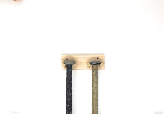 Full Size Baseball/Softball Bat Rack Natural Color Holds 3 Bats Display Awards Trophy