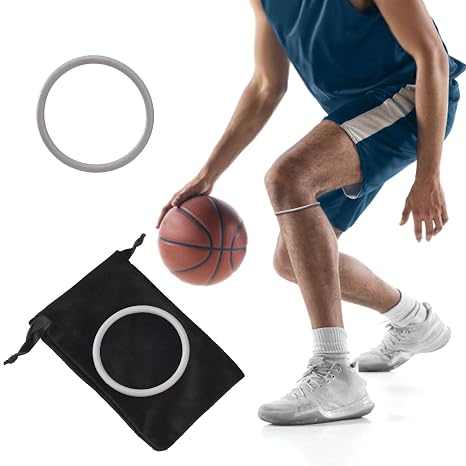 JUOPZKENN Patella Knee Strap, Thin Patella Strap Basketball Knee Strap,Patellar Tendon Support Strap,Elastic Fixed Protective Strap for Working Out Basketball Running(2PCS Gray)