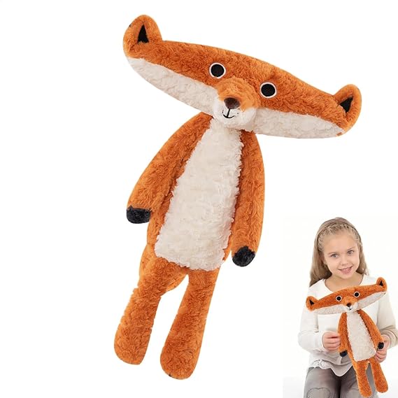 Fox Stuffed Animal Plush Red Plush Stuffy Bedding Pillow Companion Toy