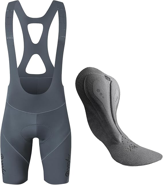 YKYWBIKE Cycling Bibs Men,Elastic Interface Padded Cycling Bib Shorts,Breathable Road Bike Bib Shorts,Biking Bib Short Men