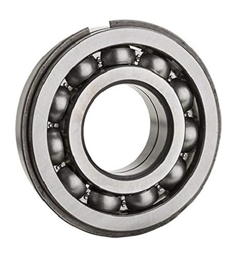 NTN Bearing 6211NRC3 Single Row Deep Groove Radial Ball Bearing with Snap Ring, C3 Clearance, Steel Cage, 55 mm Bore ID, 100 mm OD, 21 mm Width, Open