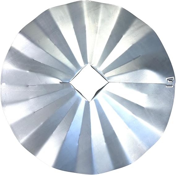 SB7GLV - 4X4 Disk Squirrel Baffle - Galvanized Finish - USA