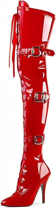 Stripper Knee Boots With Heels