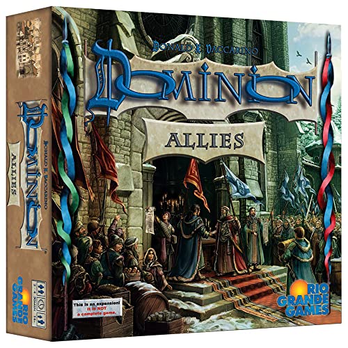 Rio Grande Games Dominion: Allies Expansion - Strategy Deck Building Card Game with 400 New Cards, 2-4 Players, 14th Expansion