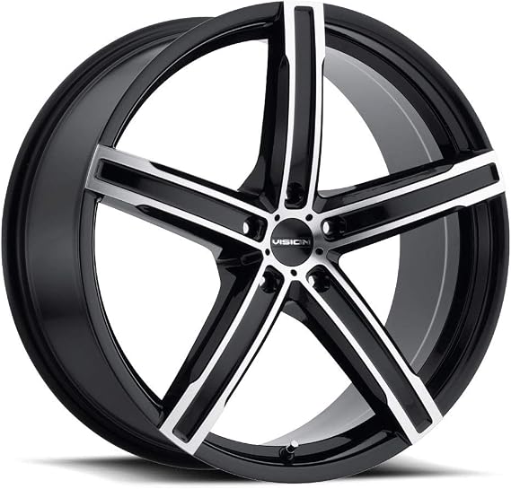 VISION 20" Inch 5x114.3 Wheel Rim 469 Boost 20X8.5 +35 Black Machined