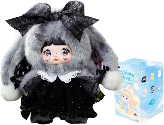 CALEMBOU Plush Blind Box, Kawaii Nommi Weather Forecast Series Stuffed Blind Box Keychain, Kawaii Mystery Vinyl Plush Toys Collectible for Birthday Gift