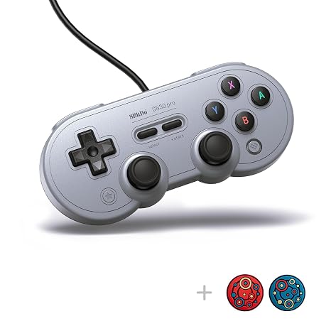 8Bitdo SN30 Pro Retro Classic GamePad USB Wired Controller - Gray