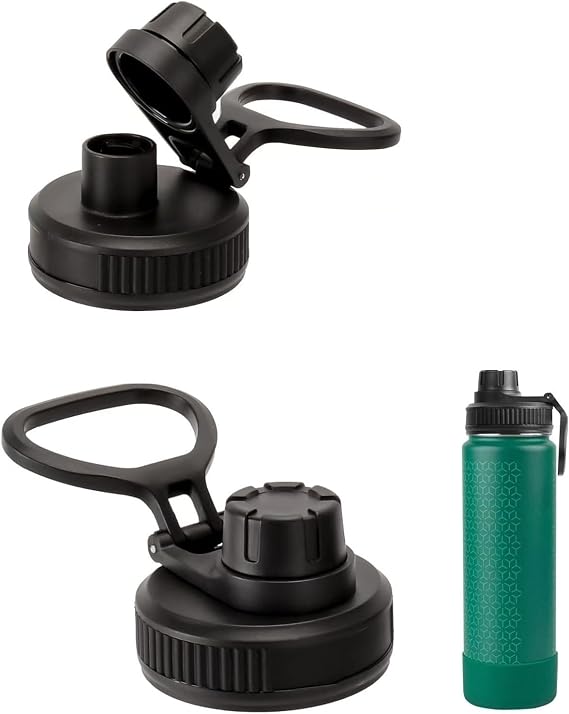 2Pcs Water Bottle Lid Replacement Compatible with CamelBak Chute Mag and CamelBak eddy+, Replacement Cap for CamelBak Insulated Stainless Steel Water Bottle, Dust-Proof Leak-Proof.