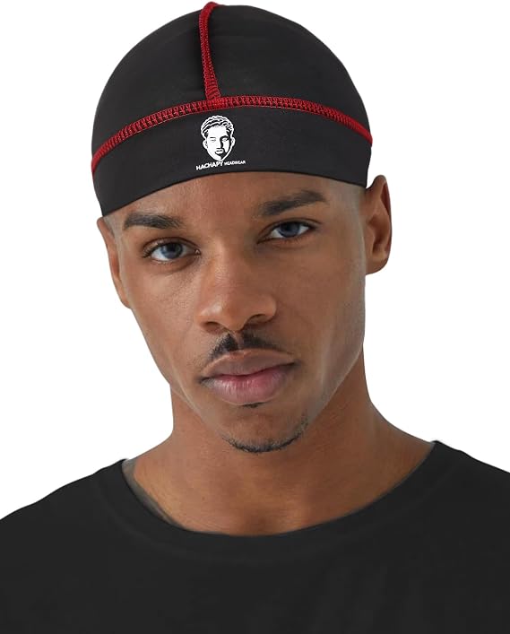 Wave Cap for Men - 360,540 and 720 Mens Wave Caps Adjustable Compression Cap for Wave Training