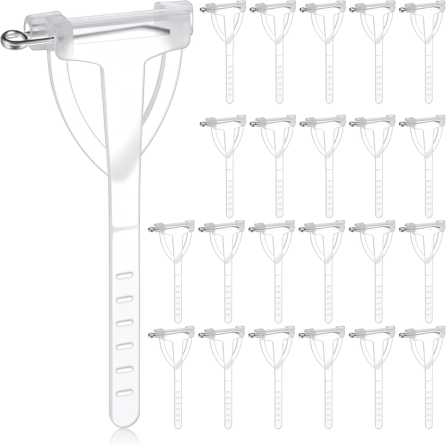 90 Pcs Plastic Triangle Corsage Pin Floral Brooches Holder Clips Boutonnieres Safety Pins Boutonniere Pins for Men T-Shaped Corsage Pin for Wedding Bride Groom Boutineer DIY Party Decor