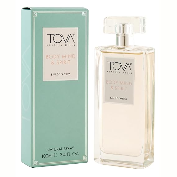 Tova Body, Mind & Spirit Eau de Parfum Peaches & Cream Scent for Women Osmanthus Rose Apricot USA-Made & Cruelty-Free 3.4 fl oz