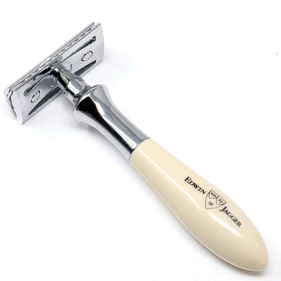 Edwin Jagger Plaza Range Traditional Safety Razor (Ivory)