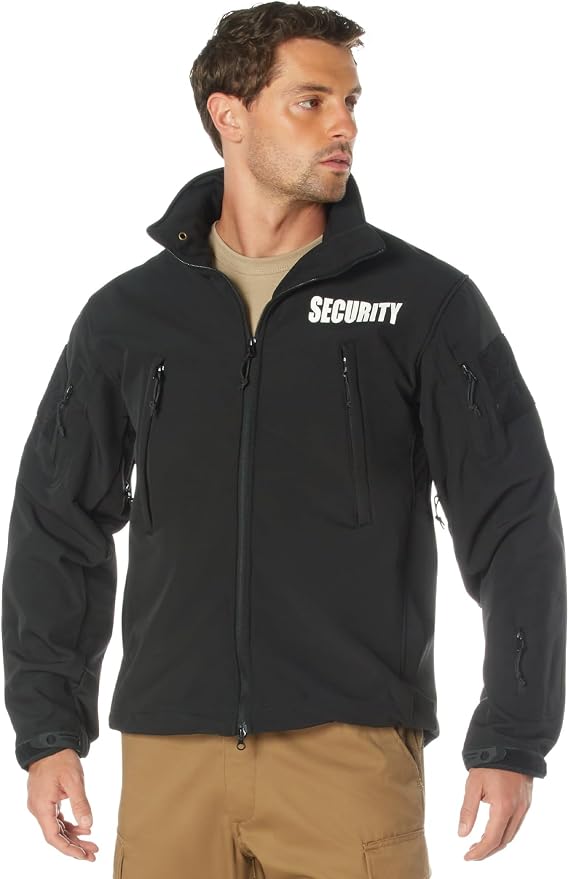 Rothco Spec Ops Soft Shell Security Jacket, 4XL, Black