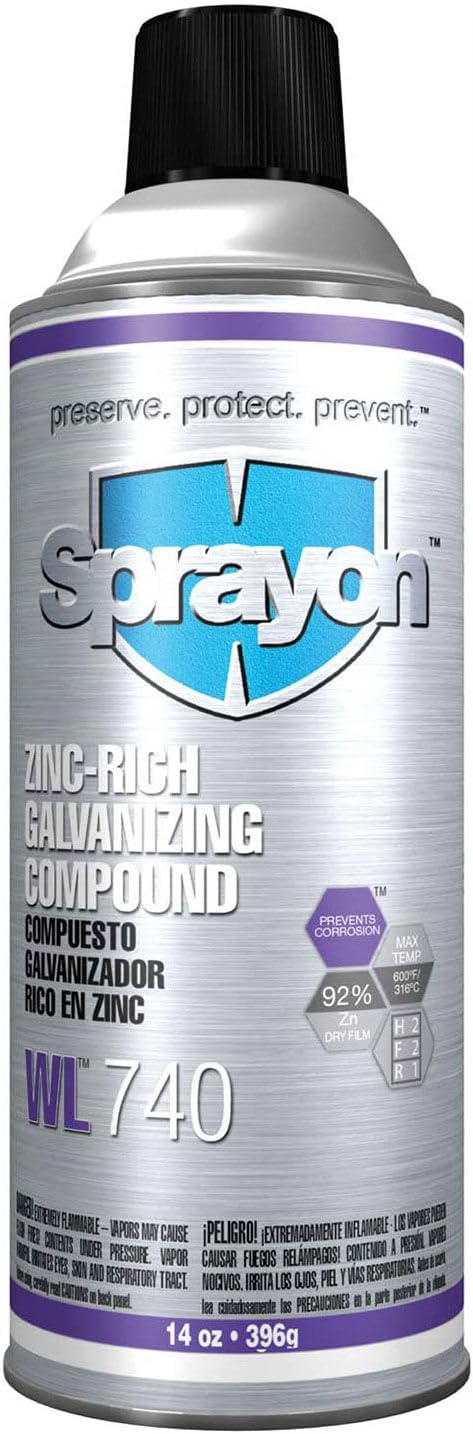 Sprayon 16OZ ZINC RICH COLDGALVANIZING Pack of 12-1 Each