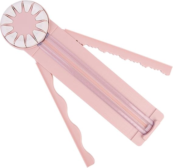 Hztyyier 12 in 1 Paper Cutter with Rotating Disc, Straight and Wavy Line, Versatile Paper Trimmer for Photo Scrapbook, Postcard Art, Hztyyiermdk2y5ipts