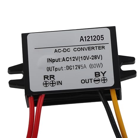 AC DC Converter, 5A AC 10-28V to DC 12V Step Down Volt Converter, Full Wave 12V Voltage Regulator Rectifier, IP67 Down Power Supply Module for Car Screens and Others