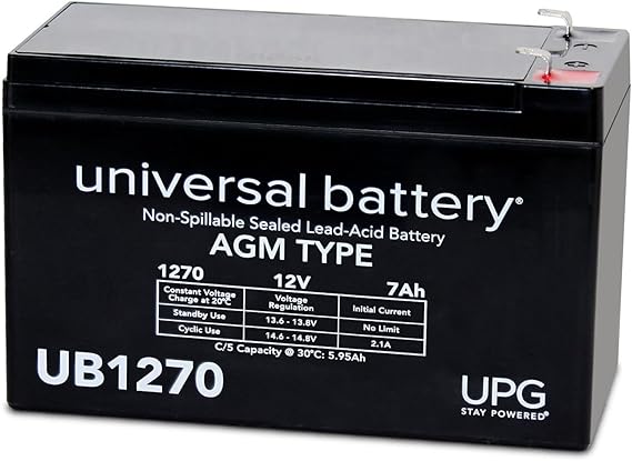 Universal Power Group 12V 7AH SLA Replacement Battery for Ultra Tech IM-1270 Alarm