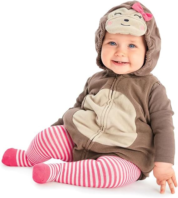 Bonangber Baby Halloween Costumes Animal or Fruit Costume Zipper Hooded Sleeveless Romper & Stockings Infant Cosplay Outfit