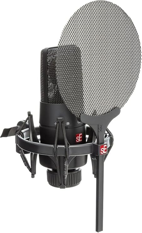 SE ELECTRONICS X1 S Vocal Pack with X1 S 1 Large Diaphragm Condenser Microphone, Shock Mount, Pop Filter & 3m Cable - Condenser Mic Bundle for Vocals, Instruments & Podcasting