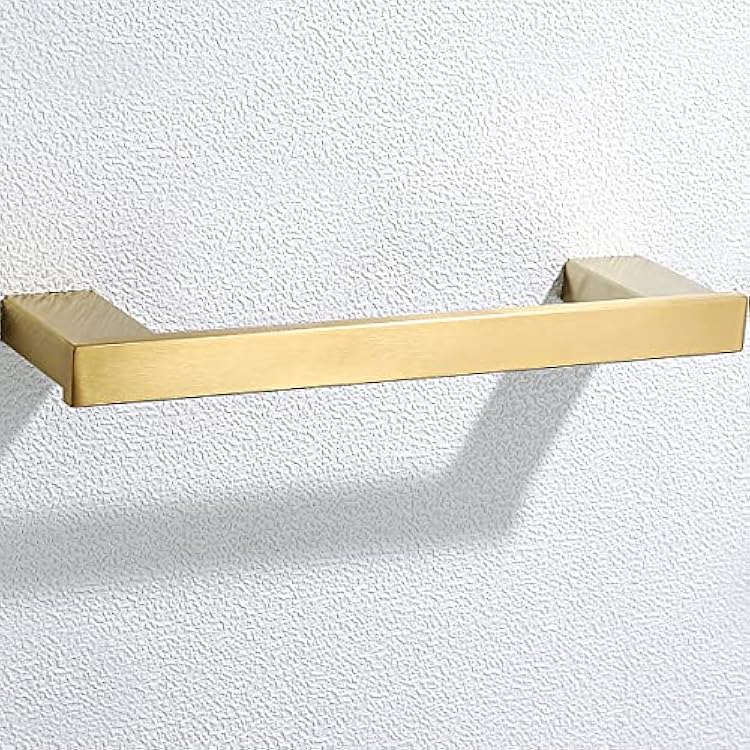 RANDOM 12 Gold Towel Bar Brushed Gold Hand Towel Holders for Bathroom 12 Inch Towel Bar SUS304 Stainless Steel Towel Rack Wall Mounted Towel Rod