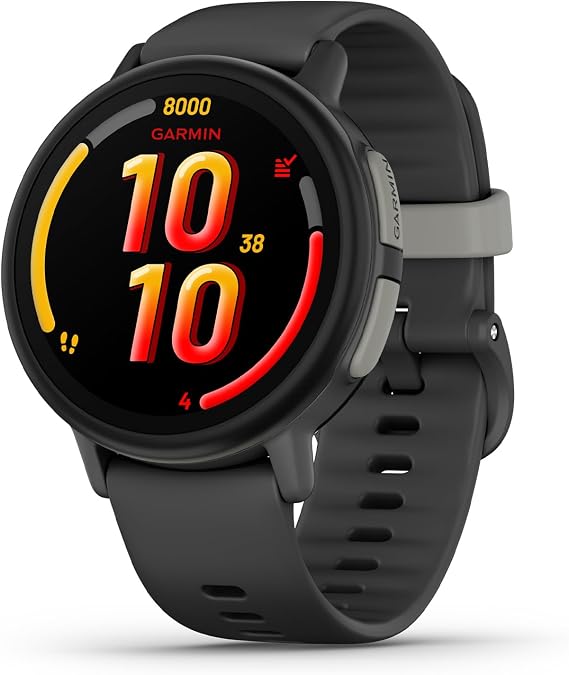 Garmin BounceTM 2, Kids Smartwatch with Calling, Messaging and Location Tracking Features, Slate Gray