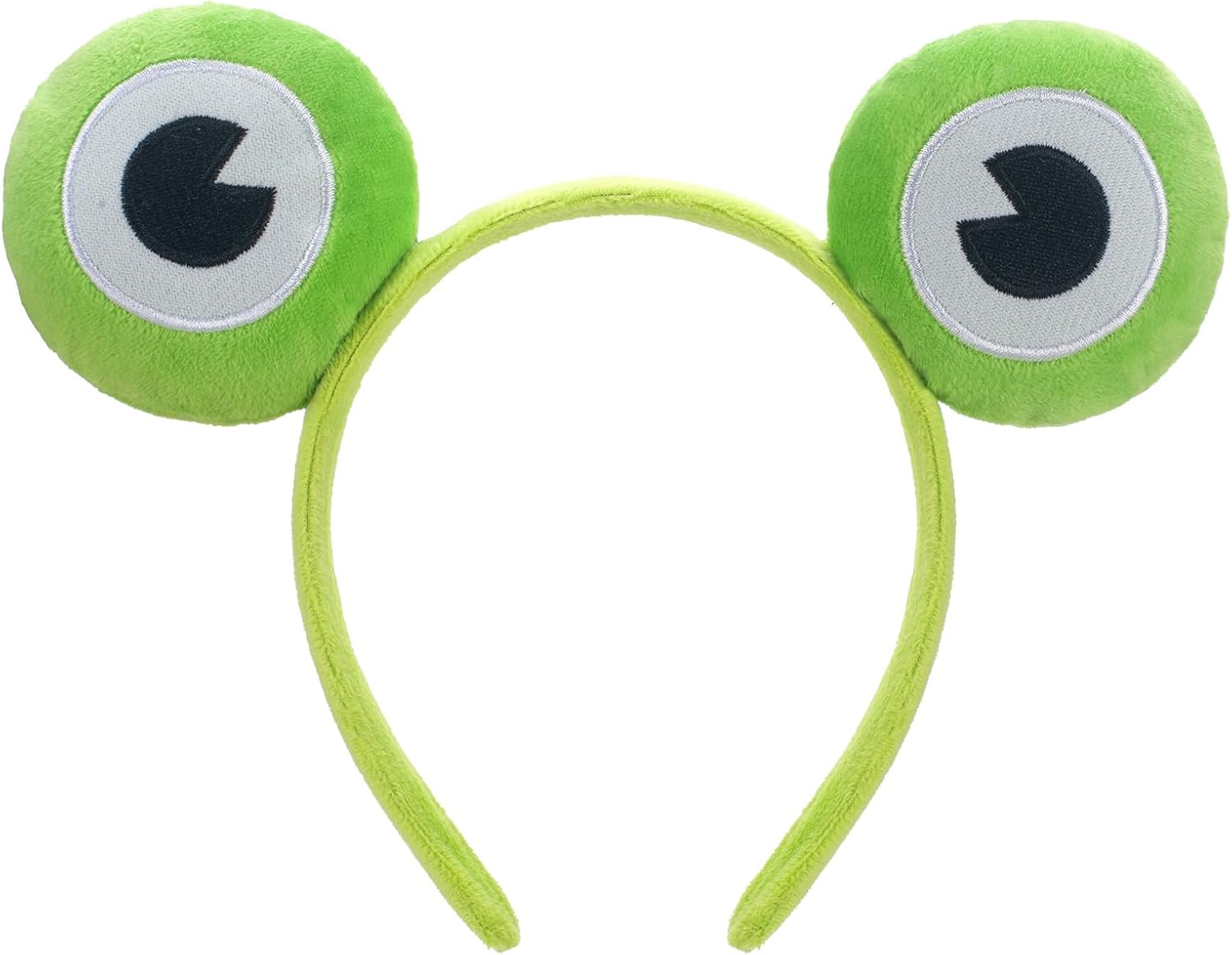 Cute Headband Frog Ears Headband Green Ears Plush Headbands Dress Up for Halloween, Cosplay Frog-Light Green