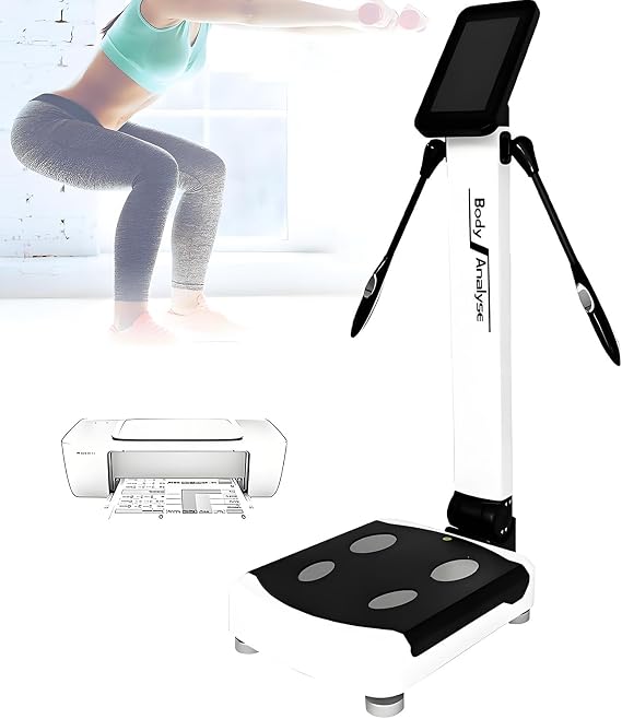 Smart Body Composition Analyzer with Printer - 10" Touchscreen Fat Scale Measures Muscle, BMI, BMR & 40+ Health Metrics, Cloud Storage for Gym & Home Use