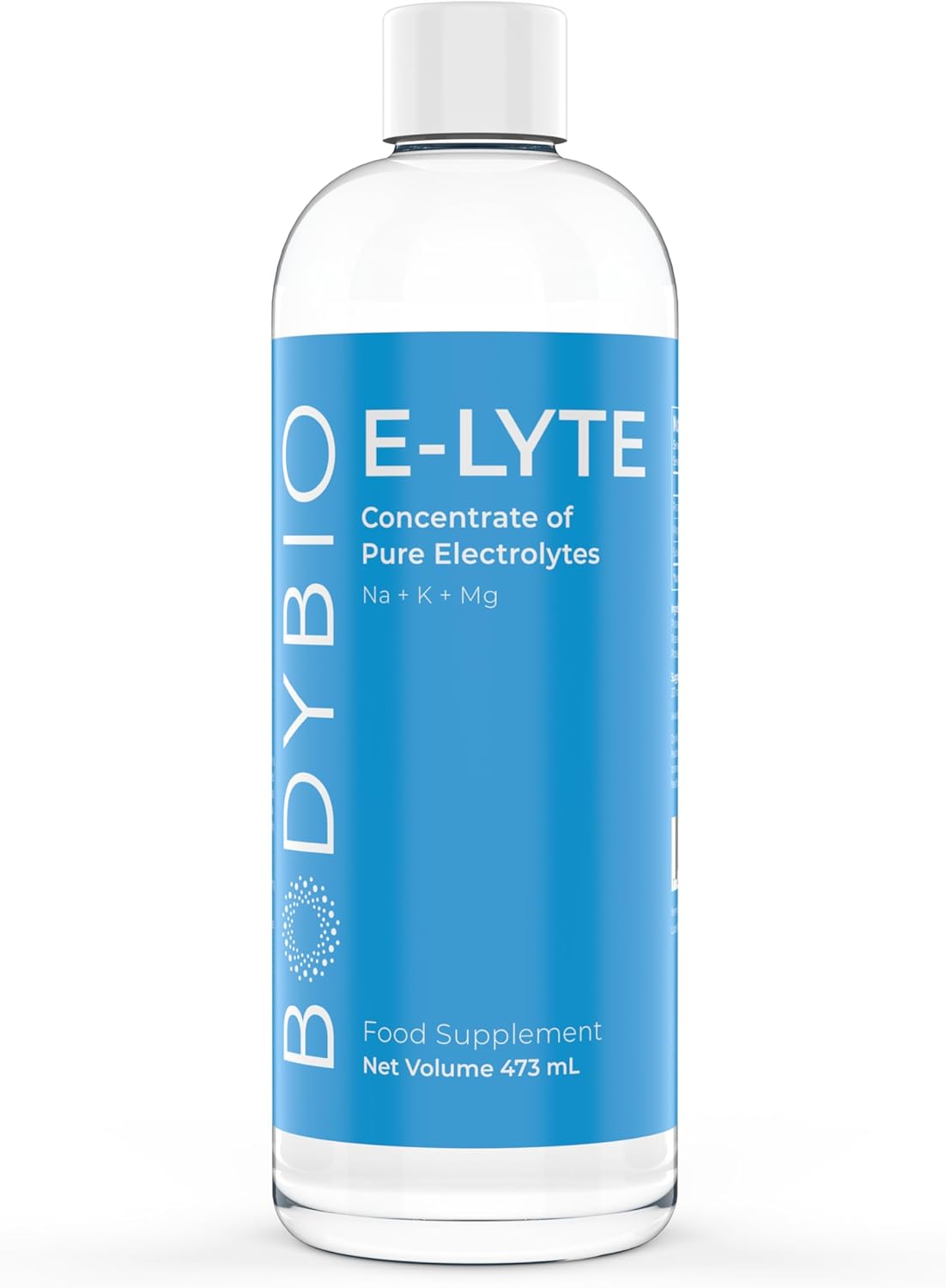 BodyBio e-Lyte - Liquid Electrolyte Concentrate for Clean Hydration, Energy &amp; Cramp Relief - No Sugar, No Artificial Flavors, No Fillers, Keto Friendly