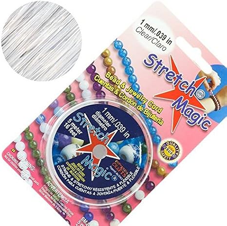 Stretch Magic 1mm Clear Elastic Beading Thread 5m Reel