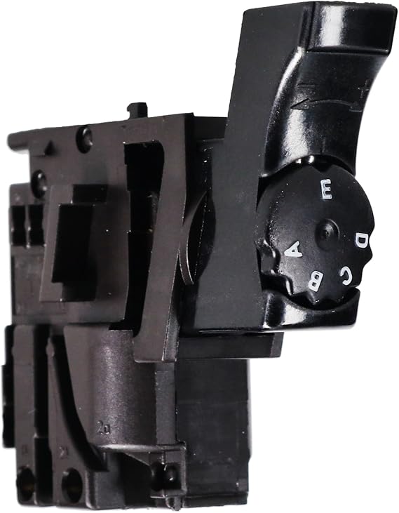 Bosch 2607200385 Switch for 1274DVS B7350 PBS75AE 3270DVS Belt Sanders | Rocker Actuation Unit | Conductive Contact Array | User Command Interface | Snap-Fit Housing