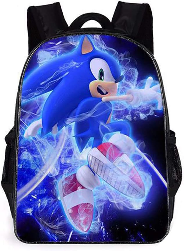 Sonic The Hedgehog Backpacks Kids School Backpacks So-nic Hedge-hog 3D Printed Sonic School Bag for Boys Girls
