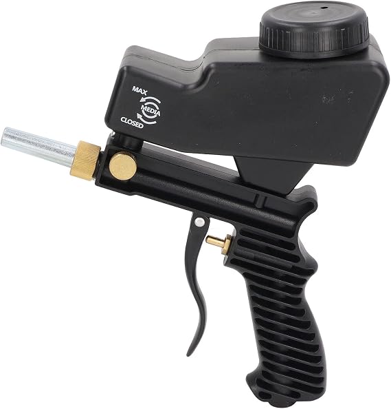 Zerone Sand, Portable Paint Removal Tool Sand for Air Compressor for Remove Paint, Surfaces (Black)