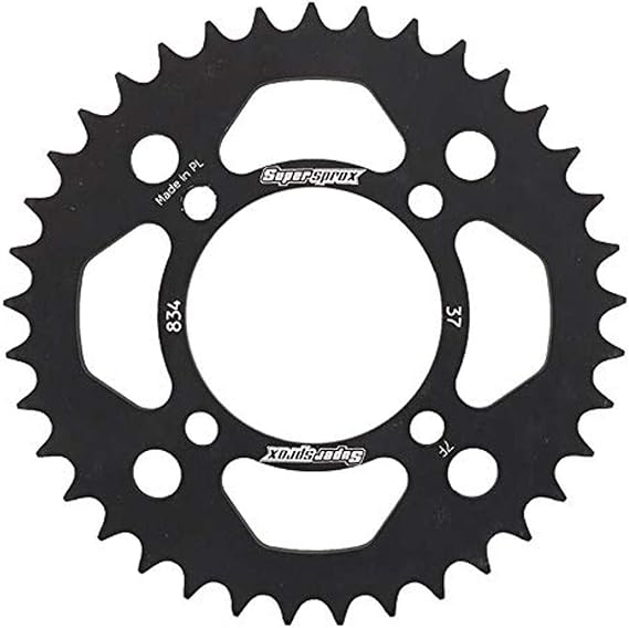 Supersprox Alloy Sprocket Blk for Supersprox BW 80 PW 80 83 85 1986-2022 | OEM replacement, fits 91-06 TTR 110, for powersports vehicles, RAL-834-37-BLK