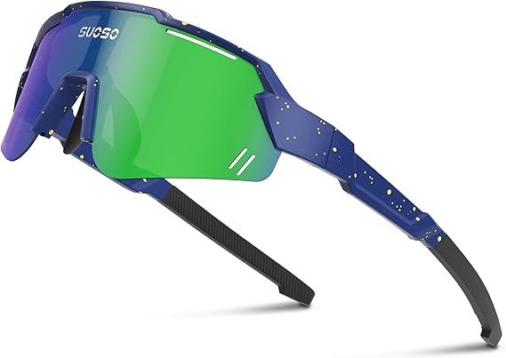 suoso Kids Sports Polarized Sunglasses: Youth Baseball Sun Glasses Cycling Glasses for Boys Girls Age 6-12 Lightweight TR90