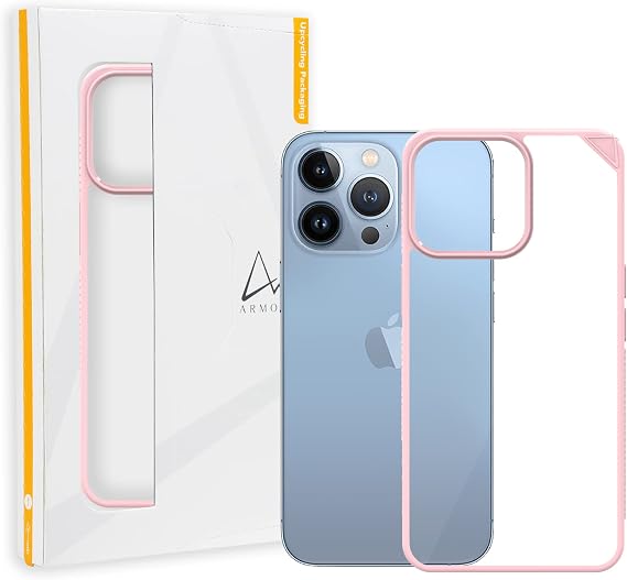 Armor Signature Case for iPhone 13 Pro (Blossom Pink with Orange Tape)